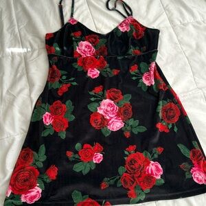 Rose mini dress